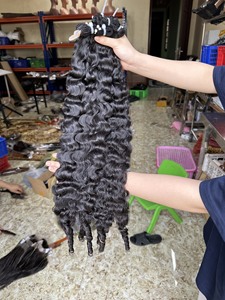 Cheveux bouclés birmans 100% vierges - Cheveux bouclés crépus birmans vietnamiens - Lots de cheveux humains 100% - Fournisseurs de lots de cheveux - Product Image 2