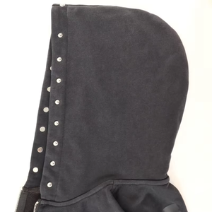 High Quality Rivet Mens 2 Piece <b>Set</b> American Acid Washed Breathable Letter Print Streetwear 100% Cotton <b>Knitted</b> Shorts Pants - Product Image 4