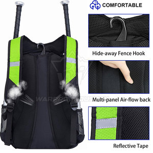Bolsa de Béisbol Premium para Equipos Deportivos, Ligera y Resistente, con Múltiples Secciones y Fácil Manejo - Product Image 6