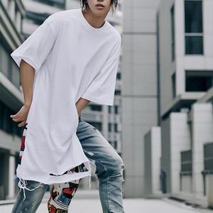 T-shirt à manches courtes pour homme 100% coton, épaules tombantes, graphique baggy surdimensionné, impression numérique lourde, coupe ample, longue durée - Product Image 2