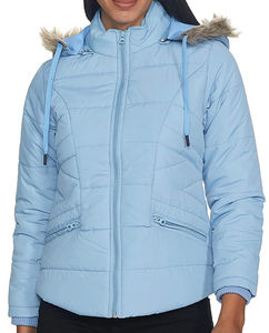 Chaqueta Acolchada Ligera y Transpirable para Mujer, con Calefacción, Ecológica, con Capucha, para Invierno y Actividades al Aire Libre, 100% - Product Image 5