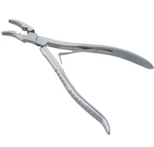 Pince professionnelle en acier inoxydable argenté pour extensions de cheveux avec dents, outils pour extensions capillaires à vendre - Product Image 1