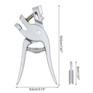Alicates perforadores de orejas de acero inoxidable alemanes al por mayor para ganado, ovejas y cerdos, instrumentos aplicadores de etiquetas de identificación. - Product Image 2