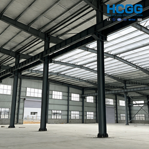 Entrepôt préfabriqué en structure légère en acier, bâtiment industriel à ossature métallique, panneaux sandwich pour murs et toitures en laine <span class=keywords><strong>de</strong></span> roche et EPS - Product Image 3