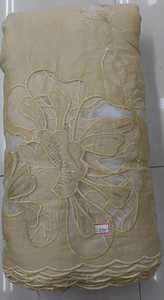 Écharpe/Stole Traditionnelle Ethnique pour Femmes et Filles, Douce, 100% Perles, Tissée à Motifs Floraux, Broderie Ajourée, Bordure Festonnée - Product Image 2