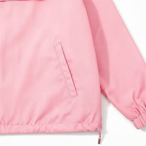 Chaqueta Cortavientos de Lona Personalizada para Hombre, Reversible, Lisa, Teñida, Bordada, con Cierre de Cremallera Frontal, Impermeable, Resistente al Viento, Estilo Deportivo - Product Image 5