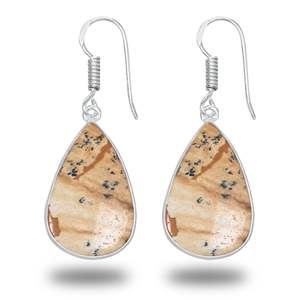 Pendientes de Moda con Dijes de Piedras Preciosas de Jaspe, Diseño Lindo y de Alta Calidad, Varias Formas, Joyería para Mujer, Regalo para Fiesta, Mejor Precio - Product Image 2