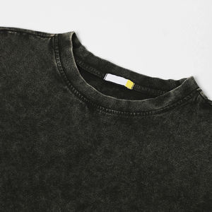 Camisetas de Invierno para Mujer al por Mayor, de Alta Calidad, Estilo Urbano, Lisas, de Gran Gramaje, con Logotipo Personalizable y Lavado Ácido - Product Image 4