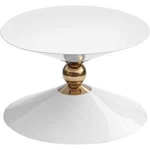 Elegante Mesa de Centro de Metal con Acabado Dorado y Tapa de Vidrio para Muebles de Lujo para el Hogar y Hoteles - Product Image 6