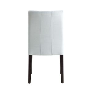 Carena Set of 2 <b>White</b> Finish <b>Dining</b> <b>Chairs</b> - Product Image 3