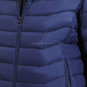 Veste matelassée unisexe épaisse et chaude en Cordura avec fermeture éclair, style universitaire décontracté, imperméable et coupe-vent, pour l'hiver - Product Image 2