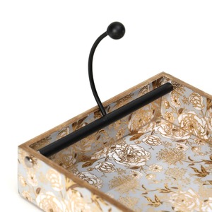 Boîte à mouchoirs en bois imprimée style bohème, durable et écologique, élégant organiseur de table pour salon, chambre et salle de bain - Product Image 3