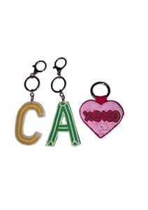 Embroidery Crafts Handmade Beaded Keychain Set with Canvas & Cotton Embroidery <b>Cute</b> Colorful Party Bag Charms Collection - Product Image 5