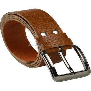 Ceinture décontractée en cuir véritable pour hommes fabriqués à la main classiques pour jeans ou pantalons chez le fabricant de gros - Product Image 2