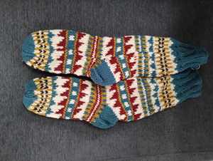 Multi colors yarn hand knitted Woolen <b>Winter</b> <b>Socks</b> - Product Image 5