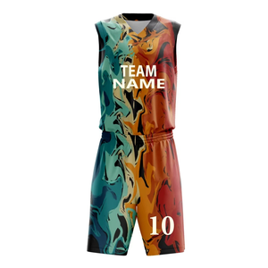 Uniforme de Baloncesto Personalizado de Alta Calidad, Jersey de Baloncesto Sublimado, Ropa de Equipo, 100% Poliéster Transpirable, Sin Mangas - Product Image 3