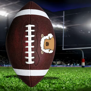1 X Size 9 PVC Rugby Ball (Pump Not Included), Gray Rolled Edge Sheep Wool <b>Felt</b> Packaging with Hand-Painted Style <b>Animal</b> Design - Product Image 4