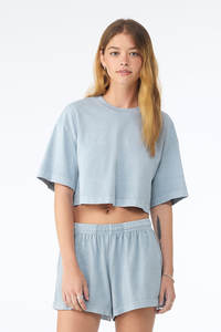 T-shirt oversize pour femme en tissu délavé à l'acide |   Streetwear vintage effet délavé |   T-shirt ample déchiré - Product Image 5