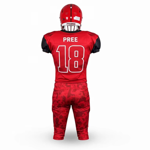 Maillot de football américain personnalisé de haute qualité, cousu, manches courtes, streetwear, uniforme sportif pour hommes - Product Image 1