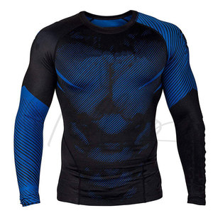 Servicio OEM de TELLUS APPAREL, Camisetas de Compresión de Manga Larga Unisex de Alta Calidad, Hechas a Medida, Transpirables, de Spandex/Poliéster, las Mejores - Product Image 1