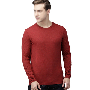 Camiseta de Manga Larga Personalizada con el Logotipo de tu Marca, 100% Algodón, Transpirable, Talla Grande, Lisa, Informal, para Hombre - Product Image 1