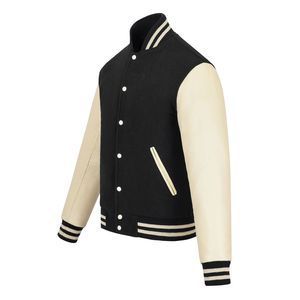 Vestes pour hommes de haute qualité, avec broderie personnalisée, en tissu de laine, chaudes, style bomber, varsity, baseball, pour hommes - Product Image 2