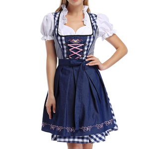 Mejor fabricante de vestidos bávaros Dirndl para mujer, nuevo diseño, precio bajo, buena calidad, vestido Dirndl alemán para damas - Product Image 4