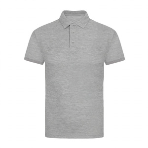 Men's Gray Cotton <b>Shirt</b> <b>Half</b> Sleeve <b>Button</b> Front Logo Casual Breathable Knitted Fabric 180g Regular Fit Customized Brand - Product Image 6