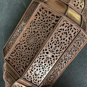 Vintage Moroccan <b>Brass</b> Wall Sconce <b>Lantern</b> Intricate Cutout Design Home Decoration - Product Image 2