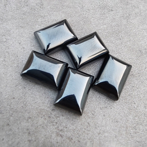 Hematita de Calidad AAA+ en Forma Rectangular con Base Plana y Calibrada para Joyería - Product Image 4