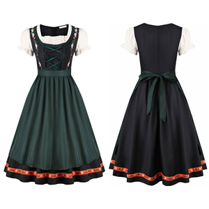 ชุดเดรส Dirndl ออกแบบเองสำหรับผู้หญิง คุณภาพดี น้ำหนักเบา สไตล์ลำลอง ความยาวปานกลาง ขายดี ราคาถูก พร้อมขั้นต่ำในการสั่งซื้อน้อย - Product Image 1