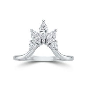 Anillo de Diamante Cultivado en Laboratorio, Corte Marquesa, 1.50 Quilates, Claridad VS2, Color E, Oro Blanco de 10K, Certificado IGI, de la Famosa Joyería [Nombre de la Joyería] - Product Image 3