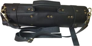Sac à couteaux de chef en cuir véritable de haute qualité, grande capacité, portable, léger, 4-6 compartiments, rangement multi-outils pour chef - Product Image 2