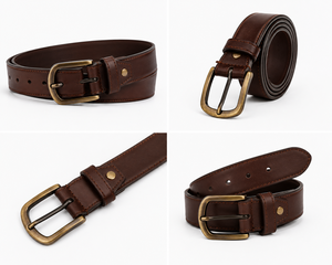 Cinturón Casual de Cuero Vacuno Hecho a Mano Divine International, Hebilla Cuadrada de Aleación, 35MM de Ancho, Longitud Personalizable, Alta Resistencia y Durabilidad - Product Image 5