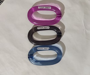 Resin High Quality Bulk Clear Acrylic Bag Handle Chain Non <b>gap</b> Acrylic Resin Chain Links for Handbags Strap - Product Image 4