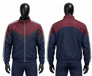 Custom <b>Track</b> <b>Jacket</b> Sportswear <b>Men</b> Lightweight Breathable Zip Up Training Running Fitness Activewear Factory Wholesale Supplier - Product Image 2