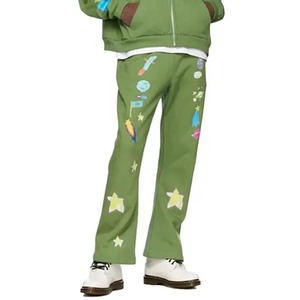 Custom Eco-Friendly Unisex Midweight Breathable Solid Hoodie Sweatpants Sets Flared Stacked <b>Tracksuit</b> Plus Size Printed Winter - Product Image 6