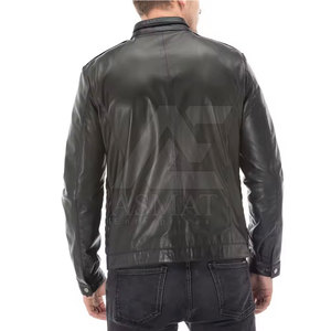 Hot Selling Men Clothing Leather <b>Jacket</b> New Fashion Men Leather <b>Jacket</b> Windproof Leather <b>Jacket</b> - Product Image 6