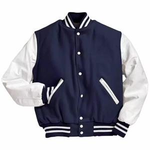Best Quality Custom Design Varsity Man <b>Jackets</b> <b>Canvas</b> Fabric with Stand Collar Letter Custom Made Varsity <b>Jacket</b> <b>for</b> <b>Men</b> - Product Image 1