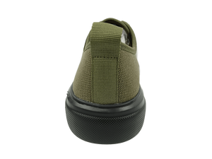 Chaussures Derby pour hommes Dlords en toile olive, à lacets, respirantes, avec doublure synthétique, semelle intermédiaire en PU, semelle extérieure en caoutchouc antidérapante, pour le bureau et la vie quotidienne - Product Image 2