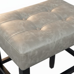 Taburete de Bar, Taburete de Cocina, Taburete de Bar Moderno Tapizado en Cuero PU sin Respaldo - Product Image 4