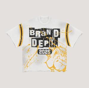เสื้อยืดโอเวอร์ไซส์ทรงบ็อกซี่ ปักลายกราฟิก วินเทจ ผ้าฝ้ายฟอกสี ปี 2026 สไตล์สตรีทแวร์ สำหรับผู้ชาย (ชุด) - Product Image 2