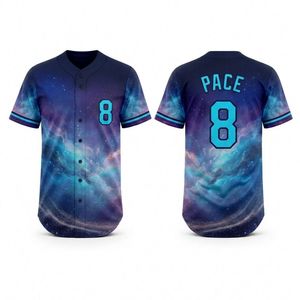 Camisetas de Béisbol Sublimadas Personalizadas con Estampado de Líneas Geométricas en Color Gris Carbón y Aqua Neón para Club - Product Image 3