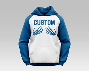 Custom Logo Oversized Zip-Up Hoodie Double Layer Cotton Lined Sun Faded Rhinestone Print Unisex Hoodie - Product Image 5