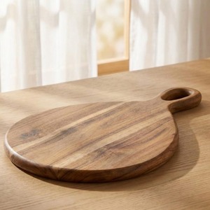 Tabla de cortar de madera de acacia de veta final extra grande y gruesa con ranura para jugos, tabla de cocina de madera tipo bloque de carnicero - Product Image 6