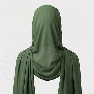 Ensemble Hijab Musulman 2 Pièces en Soie Mousseline et Sous-Hijab Assorti – Respirant, Doux et de Qualité Supérieure – Nouveauté Très Demandée - Product Image 2