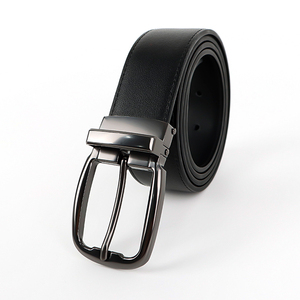 Ceinture en cuir véritable écologique avec boucle à ardillon classique en acier, largeur 3,0 cm, sangle de taille premium pour un usage décontracté - Product Image 6