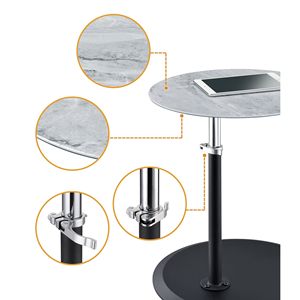 ออร์บิทโต๊ะวางแล็ปท็อปแบบปรับความสูงได้ ขนาด 15.5 นิ้ว สีเทา ลายหินอ่อน - Product Image 5