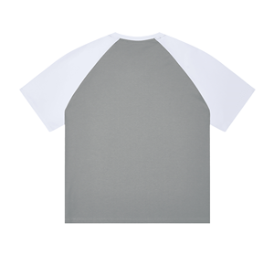 ผู้ผลิตเสื้อยืดแขนแร็กแลนสีบล็อกแบบกำหนดเอง ผ้าฝ้าย 100% เสื้อเบสบอล OEM แบรนด์ส่วนตัว ผู้จัดจำหน่ายชุดกีฬาแบบยูนิเซ็กซ์ - Product Image 2