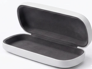 Hard Rectangle Eyeglass <b>Case</b> <b>for</b> <b>Glasses</b> Storage-PU Leather with Metal Accents - Product Image 2